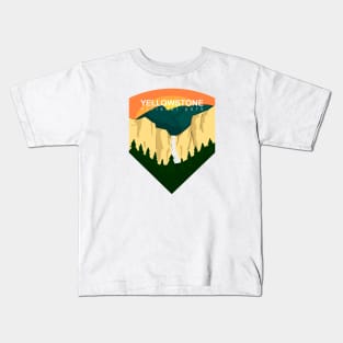 yellowstone national park classic design Kids T-Shirt